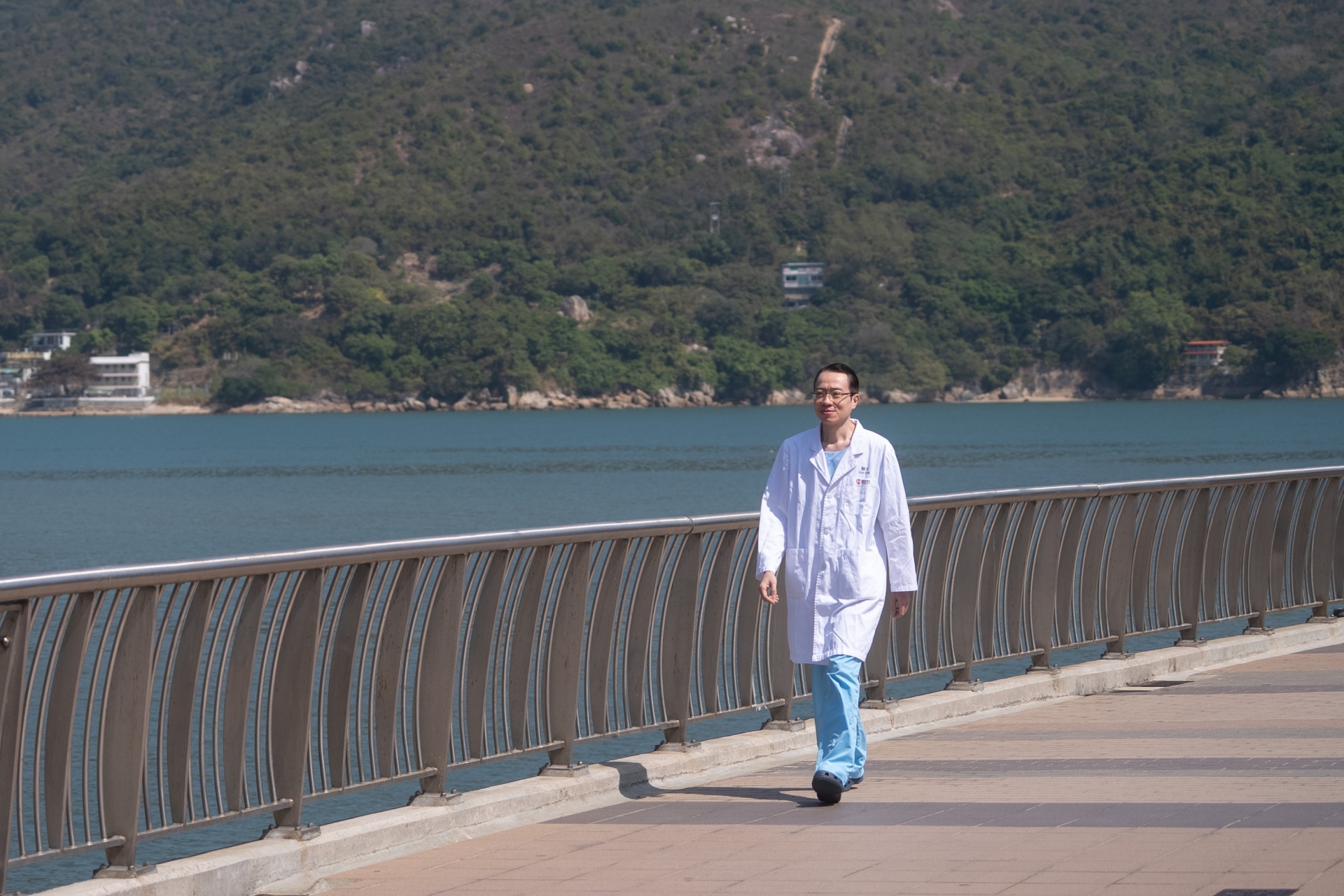 Dr Shek Hon-wing, who has been working in the outlying island for 20 years, admits that his paintings are nurtured by nature.