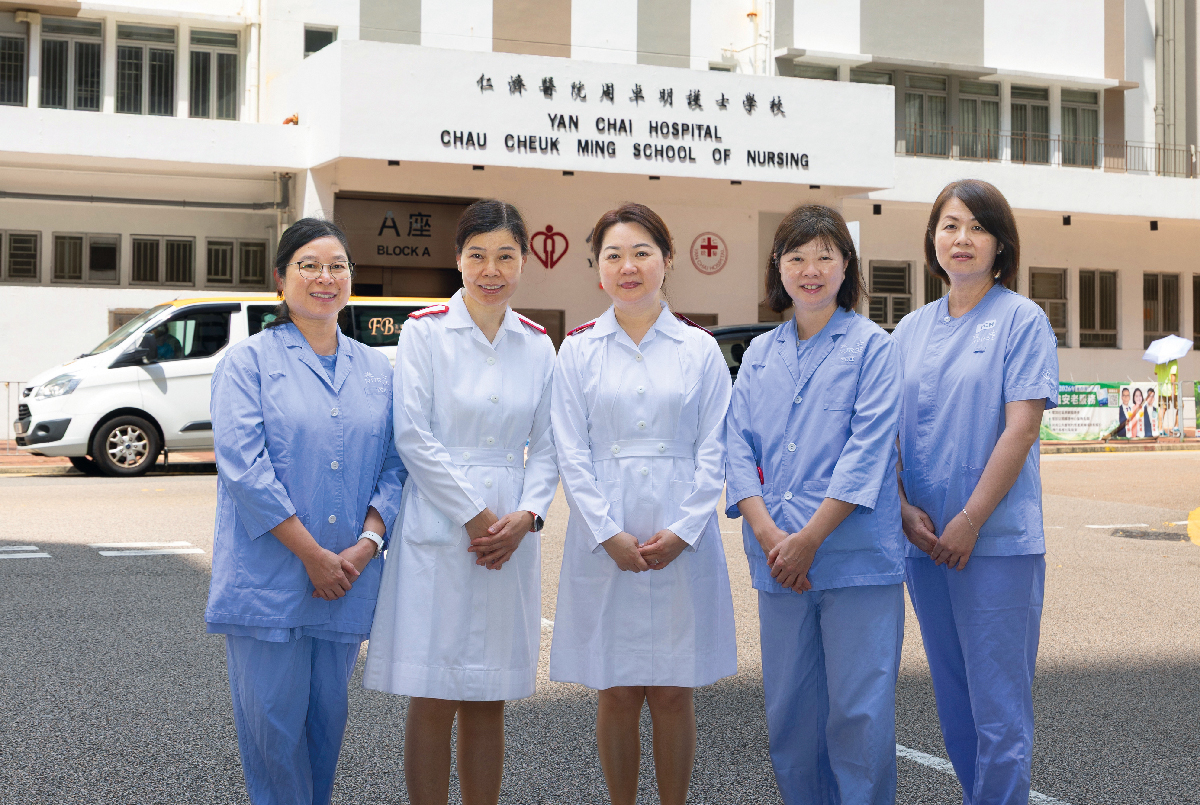 Some graduates still work at YCH today. The original school site (Block A) is currently shared by the Department of Health, the Government Property
Agency and the HA.