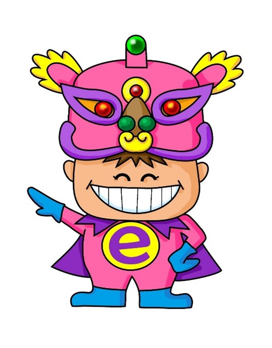 石醫生特意為讀者設計的e龍俠，e代表「依起棚牙」，龍是展露才能，俠是服務大眾，鼓勵大家發展內裡潛能。